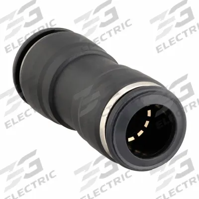 AIGNEP USA Push-Fit Adapter Fitting: 12 mm OD x 12 mm OD Size - Nylon & Nickel-Plated Brass Tube Fittings