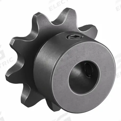 TSUBAKI Single Strand Sprocket: 35, For 3/8 in Chain Pitch, 3/8 in Bore Dia, 9 Teeth - Size 35 Fixed-Bore Roller Chain Sprockets
