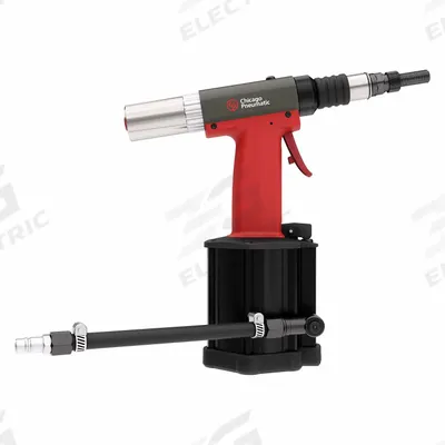 CHICAGO PNEUMATIC Air Nut Riveter: 7 mm Stroke Lg, 24,000 N Pulling Force - Air-Powered Rivet Nut Installation Tools