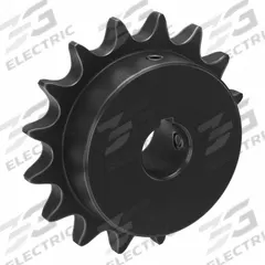 TSUBAKI Single Strand Sprocket: 50, For 5/8 in Chain Pitch, 3/4 in Bore Dia, 16 Teeth, Steel (MPN 50B16F-3/4). Key specifications — Brand: TSUBAKI.