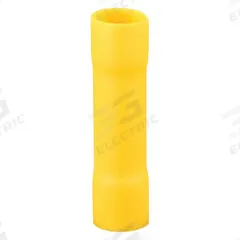 GRAINGER Butt Splice Connector: Yellow, Vinyl, For Wire Size 4 AWG – 4 AWG, 600 V, Pack Qty 20 (MPN 4FRE1). Key specifications — Brand: GRAINGER.