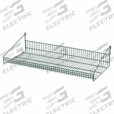 METRO Shelf: 35 1/4 in x 15 3/8 in x 7 3/4 in, 50 lb Load Capacity, Steel, Epoxy Coated - Shelves for Wire Grid Panels