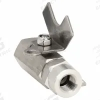 APPROVED VENDOR Manual Two-Way Ball Valve: 1/4 in, 316 Stainless Steel, Straight Valve Body, Tee (MPN G-MSFF-25). Key specifications — Brand: APPROVED VENDOR; Handle: Tee.