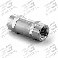 HAM-LET Check Valve: Poppet, Inline Valve Body, 1/4 in Pipe Size, FNPT x FNPT, 316 Stainless Steel (MPN H-410-SS-N-1/4"-5 PSI-EP). Key specifications — Brand: HAM-LET; Seat Material: 316 Stainless Steel.