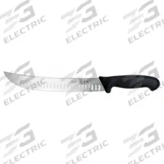 MERCER CUTLERY Cimeter: Granton Edge/Taper Ground Edge, 12 in Overall Lg, Steel Blade, Black Handle (MPN M13612). Key specifications — Sub-brand: BPX; Brand: MERCER CUTLERY; Blade Material: Steel; Blade Type: Granton Edge; Forged/Stamped: Stamped; Handle Color: Black; Handle Material: Polypropylene; Knife Type: Cimeter Knife.