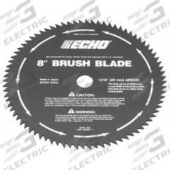 ECHO Brush Cutter Blade: 8 in Dia, Metal, DSRM-2600U/SRM-2620/SRM-2620T/SRM-266 (MPN 69500120331). Key specifications — Brand: ECHO; Compatible Manufacturer Number: SRM-266; Material: Metal; Product Type: Brush Cutter Blade.