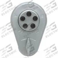SIMPLEX Mechanical Push Button Deadbolt: 2 1/8 in Door Thick - Max, Push Button, Chrome (MPN 904-26D)