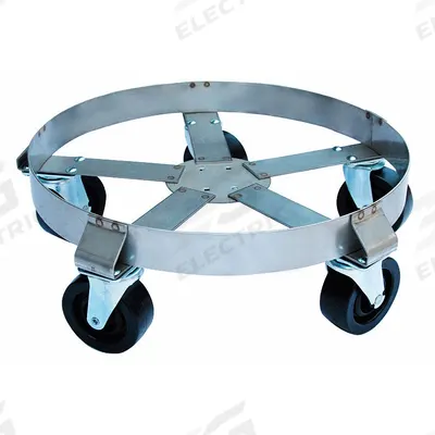 APPROVED VENDOR Drum Dolly: 1,100 lb Load Capacity, For 55 gal Container Capacity, Round - Cross-Brace Drum Dollies with Support Ring