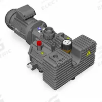 ELMO RIETSCHLE Vacuum Pump: Series C, Three Phase, 1 1/2 in BSPP Female, IP55, 18 in Hg Max Vacuum (MPN 1028980100-4H). Key specifications — attr1015285: TEFC; attr1015279: 10 (230V) / 5.76 (400V) / 5.01 (460V); attr1015318: Three; attr1015284: IP55; attr1015334: 230 / 400 V +/-10% (50 Hz).