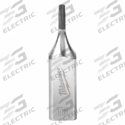 MILWAUKEE Socket: 1/4 in Drive Size, Torx Tip, T8 Tip Size, 1 5/8 in Overall Lg - Torx Bit Sockets