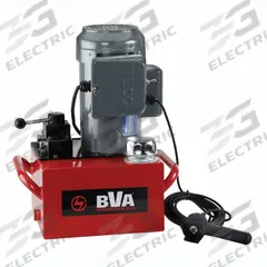 BVA HYDRAULICS Hydraulic Pump: 10,000 psi Max. Op Pressure, 476 cu in/min Max. Flow Rate, 120V AC (MPN PE50W3N03A). Key specifications — attr941810: PE50W3N03A; attr941817: 3-Position; attr941814: Advance.