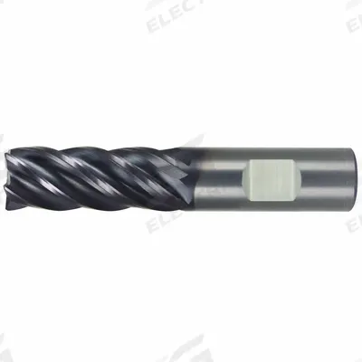 WIDIA HANITA: Carbide, AlTiN Coated, 5 Flute, 3/4" Mill Dia, 1-1/2" LOC - Fast-Cutting Carbide Corner-Radius End Mills for Steel & Cast Iron