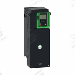 SCHNEIDER Variable Speed Drive: In Phase Three, 380-480V AC, Out Phase Three, 20 hp_25 hp, IP21 (MPN ATV630D18N4US). Key specifications — Style: Chassis; Color: Black/Green; Output Voltage: 380-480V AC; Output Phase: Three.