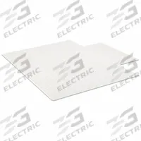 ALECO Chair Mat: Rectangle, 0.38 in Thick, 53 in Overall Lg, 45 in Overall Wd, Clear, Vinyl, Studded (MPN 128153). Key specifications — Brand: ALECO; Material: Vinyl.