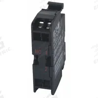 EATON Contact Block: 22 mm Panel Mounting Size, 1NC, Momentary, M22/M22M Series (MPN M22-CK01). Key specifications — Switch Action: Momentary; Terminal Connection Type: Spring Cage Terminals; Brand: EATON; Compatible with Series: M22M.