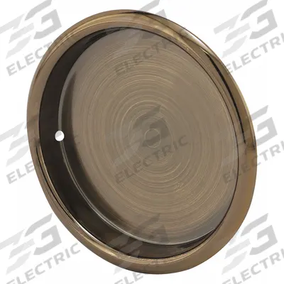 PRIME-LINE Tray Pull: Unthreaded Holes, Steel, Brown, Tray - Round Recessed Handles & Pulls