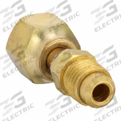 JB INDUSTRIES Coupler with Depressor: 1/4 in Female SAE, 1/4 in Male SAE, Brass (MPN A33004). Key specifications — Body Material: Brass; Brand: JB INDUSTRIES.