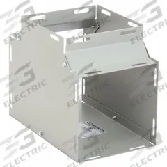 WIEGMANN Wireway Tee: 6 in Wd, 6 in Ht, 16 ga Gauge, 1, Screw-On Cover, Steel, Powder Coated (MPN T0606). Key specifications — Brand: WIEGMANN; Cover Location: Top or Bottom; Finish: Powder Coated; Overall Length: 11 in; Cover Locking Style: Screw Clamps; Cover Type: Hinged/Screw-On; With/Without Knockouts - Broad: No; Cover Type - Broad: Screw-On Cover.