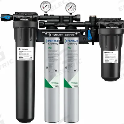 EVERPURE Water Filtration System: 0.2 micron, 3.3 gpm, FNPT, 25 5/8 in Overall Ht - Multi-Purpose Water Filter Systems