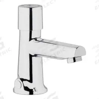 CHICAGO FAUCETS Straight Spout Bathroom Faucet: 3501, Single-Post, Cast Brass, 0.5 gpm Flow Rate (MPN 3501-E2805ABCP). Key specifications — Brand: CHICAGO FAUCETS; Series: 3501; Includes: Mounting Hardware.