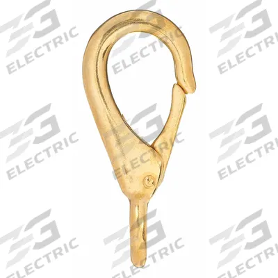 LUCKY LINE PRODUCTS Spring Snap: 1 Snaps, Solid Gate, Bronze - Eyelet Spring Snaps