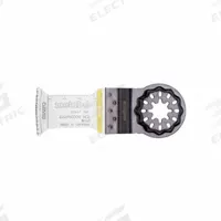 METABO Oscillating Tool Blade: 1 1/4 in Blade Wd, 1 7/8 in Overall Lg, Plunge Cutting, 1 Pieces (MPN 626950000). Key specifications — attr1097473: Soft Wood; attr1097476: METABO; attr1097456: Plunge Cutting.