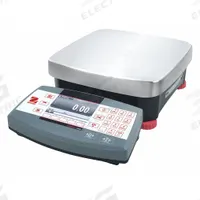 OHAUS Industrial Bench Scale: 11 in x 11 in, IP54, Column-Mounted/Corded Remote/Front-Mounted (MPN R71MD3). Key specifications — Connection Ports: USB; Readability: 0.0001 lb/0.05 g; Brand: OHAUS; Weighing Surface Material: Stainless Steel.