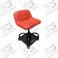 Mechanic Seat: Heavy-Duty, Adjustable, 480 lb Max Load Capacity, 17 in to 22 in Ht Range (MPN HRASRED). Key specifications — Frame Material: Steel; Seat Adjustability: Adjustable; Height Range: 17 in to 22 in; Duty Rating: Heavy-Duty; Dimensions: 22 in x 17 in x 17 in; Brand: WHITESIDE MANUFACTURING.