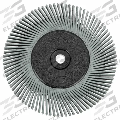 SCOTCH-BRITE Radial Bristle Brush: Type A, 6 in Dia x 1/2 in Wd, 1 in Arbor, Ceramic - Deburring & Cleaning Radial Bristle Brushes for All Metals