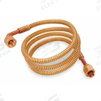JOHNSON CONTROLS Armored Capillary Tubing: 0.06 in ID, 24 in Lg, 1/4 in Connection, Straight (MPN SEC99AA-24C). Key specifications — Brand: JOHNSON CONTROLS; Tubing Material: Copper; Control Side Depressor: Yes; Equipment Side Depressor: No.