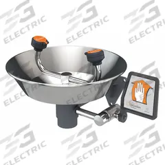 GUARDIAN EQUIPMENT Plumbed Eyewash: Std, Wall Mnt, Eyes Coverage, Uncovered, Stainless Steel Bowl (MPN G1814). Key specifications — attr474381: Push Plate; attr474383: GUARDIAN EQUIPMENT.