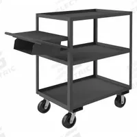 APPROVED VENDOR Utility Cart: 3,600 lb, 3 Shelves, 55 in L x 31 in W x 41 in H Overall Dim, Flat (MPN OPCPFS-243648-3-6PH-95). Key specifications — Caster Wheel/Tread Material: Phenolic; Brand: APPROVED VENDOR; Caster/Wheel Configuration: (2) Swivel.