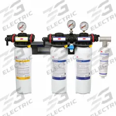 3M Water Filter System: 0.2 micron, 7 gpm, NPT, 18 3/4 in Overall Ht, 70,000 gal, 4 Filters Included (MPN DF260-CLX; 5627003). Key specifications — Brand: 3M; Reduces: Chlorine Taste; Filter Media: Prefilter Wrap.