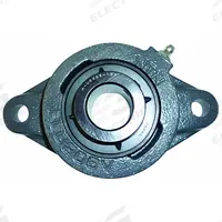 NTN 2 Bolt Flange Bearing: Radial Ball, 3/4 in Bore, Cast Iron, Set Screws, 4 7/16 in Lg, Rhombus (MPN UCFLU-3/4M). Key specifications — Bore Type: Cylindrical; Brand: NTN; Lubricant Material: NLGI #3 Equivalent; Mounting Bolt Size: 3/8 in; System of Measurement: Inch.