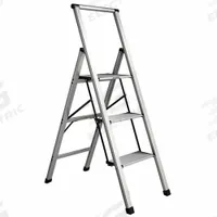 XTEND + CLIMB Step Stool: 3 Steps, 3.5 ft Overall Ht, 250 lb Load Cap, Aluminum, 2.1 ft Standing Ht (MPN SL3H LITE). Key specifications — Brand: XTEND + CLIMB; Color: Silver.