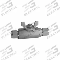 HAM-LET Manual Two-Way Ball Valve: 3/4 in, Stainless Steel, Straight, Let-Lok x Let-Lok, Two-Piece (MPN H-700-SS-L-3/4-T-BH). Key specifications — Brand: HAM-LET; Handle: Locking Tee.