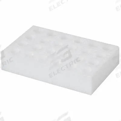 SPEX SAMPLEPREP Tube Rack: Foam, White, (24) Vials - Lab Storage Racks