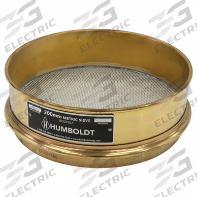 HUMBOLDT Standard Stainless Steel Cloth Test Sieve: Stainless Steel, 7 7/8 in Outside Dia - Standard Stainless Steel Cloth Test Sieves