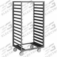 DURHAM MFG Pan and Tray Truck: 14 Slots, 4 in Betw Shelves, 1,200 lb Capac, 24 in Wd, 67 1/8 in Ht (MPN PAT-24-4-14-95). Key specifications — Brand: DURHAM MFG; Color: Gray; Material: Angle Iron; Nesting: No; Pan Size: 23-15/16 x 29-15/16 in; Product Type: Pan and Tray Truck; NSF Certified: No; Full Size/Half Size: Full Size.