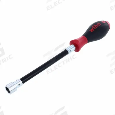 WIHA Nut Driver: Metric, Flex Shaft Nut Driver, 13 mm Hex Size, 5 7/8 in Shank Lg - Flexible Shank Nut Drivers
