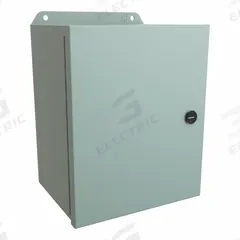 HAMMOND Electrical Enclosure: Steel, 10 in x 8 in x 6 in, NEMA 12/13/3R/4, w/Panel, Solid Cover (MPN EJ1086). Key specifications — Closure Method: Latches; Brand: HAMMOND; Knockouts: Not Included.