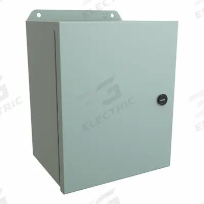 HAMMOND Electrical Enclosure: Steel, 10 in x 8 in x 6 in, NEMA 12/13/3R/4, w/Panel - Steel Washdown Enclosures