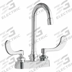 CHICAGO FAUCETS Gooseneck Kitchen/Bathroom Faucet: 894, Cast Brass, Centerset, Deck, Polished Chrome (MPN 894-317ABCP). Key specifications — Series: 894; Brand: CHICAGO FAUCETS.