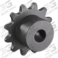 TSUBAKI Sprocket: One-Sided Hub, For Single Strands, 25, 12 Teeth, 0.966 in Pitch Dia, Steel (MPN 25B12). Key specifications — Brand: TSUBAKI.