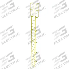 TRI-ARC Ladder,Walk-Thru Fixed,Steel,19-Rung: 22 ft Overall Ht, 28 in Overall Wd, Steel, 19 Rungs (MPN WLFS0219-Y). Key specifications — Brand: TRI-ARC; Number of Sections: 1.