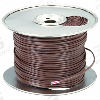 SOUTHWIRE Thermostat Wire: 18 AWG Conductor Size, 2 Conductors, 500 ft Overall Lg - Nonplenum-Rated Thermostat Wires