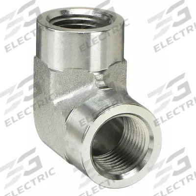 PARKER Metal Pipe Elbow: 90° Elbow, Carbon Steel, 1/4 in x 1/4 in - Threaded Instrumentation Extreme-Pressure Pipe Fittings