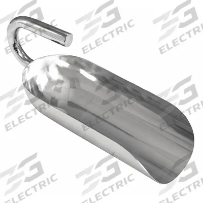 SANI-LAV Hand Scoop: 64 oz Capacity, Silver, 17 in Overall Lg, 6 in Overall Wd - Stainless Steel Hygienic Hand Scoops