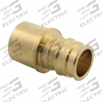 UPONOR Barbed Fitting Adapter: 1 1/4 in ID x 1 1/4 in Pipe Size, Barbed x Cup - Expansion Brass Barbed Tube Fittings