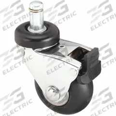 APPROVED VENDOR Stem Caster: Swivel, Total Lock, 2 in Wheel Dia., 1 in Wheel Wd, Rubber, Nylon, Inch (MPN P7S-SRP020K-SG5-TB). Key specifications — attr1111099: APPROVED VENDOR; attr1111095: Black; attr1176855: Swivel with Total Lock.